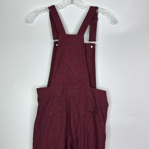 Los Bandito Burgundy Red Overalls Size Small - Picture 5 of 12